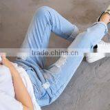 New Fashion Jeans Pants Korean Style Cutting Ladies Skinny Jeans thumbnail-4