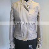 Anti-Wrinkle Feature and Winter Season Ladies PU Leather Jacket thumbnail-5