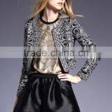 Auschalink Ladies Long Sleeve Fitted Embroidery Jackets Short Style Designs thumbnail-2