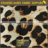 New Fashion Leopard 100% Rayon Challis Print Fabric Wholesale for Ladies' Dress Shirt Animal Print Dress , 30*30/68*68 thumbnail-3