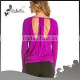Stretch Viscose Nylon Long Sleeve Fitness Shirt thumbnail-2