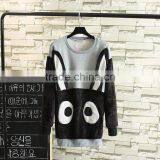 Woman Girl Sweater Fleece Inside Topsfleece Inside Cute Ear Rabbit Pattern Brand China OEM Whoesale is OK thumbnail-2