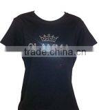 Shoe Flag July 4th Independence Rhinestone V Neck Short Sleeve Tee Shirt thumbnail-3