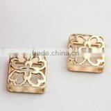 New Style Shoe Accessories Metal Gold Hollow Shoes and Bag Charm Accessory in Bulk thumbnail-3