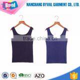 Modal Cotton Girls Yogo Tank Top u Neck Base Shirts Gym Vest Athletic Singlets Wholesale thumbnail-5