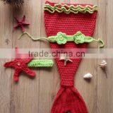 2016 Hot Sale Crochet Baby Clothing Knitting Girl Clothes Peacock Crochet Toddlers Winter Knit Sets thumbnail-3