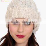 Women Knitted Cashmere Wool Winter Beanie Hat thumbnail-2