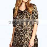 Leopard Print Night Tee Cotton Pyjamas