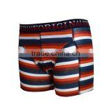 Stripe Printed Cotton Spandex Man Underwear Boxers thumbnail-2