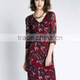 Floral Double Layer Lace Shift Dress thumbnail-1