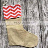 Burlap Christmas Stockings Christmas Gift Bag Christmas Tree Decoration Socks Linen thumbnail-6