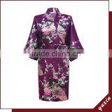 Silk Robes Turkey Stock Woman Sleepwear / Kimono Bathrobe KS0005 thumbnail-1