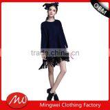 Hot Selling Beautiful Loose Tassels Lady Fashion Dress for Sale thumbnail-1