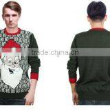 Wholesaler Private Label Christmas Pullover Sample Plain Men's Jacquard Sweater for Sale thumbnail-2