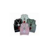 Custom Pullover Summer Knitted Vest Patterns for Children,sleeveless Kids Sweater thumbnail-1