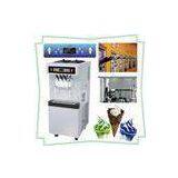 Stainless Steel Frozen Yogurt Makers, 38 Liters / Hour Soft Serve Ice Cream Machine With Cone Counti