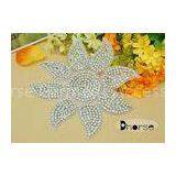 Handmade Flower Design Rhinestone Applique For Wedding Dresses thumbnail-1