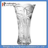 LongRun glass vase with lily embossed