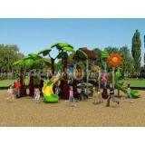 Magice Tree House Outdoor Playground Equipment Plastice Slide for Kids thumbnail-1