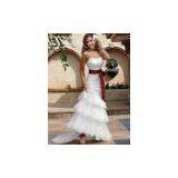 Whole Sale High Quality Lace Sheath Bridal Wedding Gown Custom Made thumbnail-1