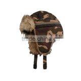 Wholesale Knitted Latest Custom Ski Beanie Hats With a Ball