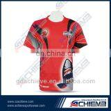 Tshirt Design New Custom T-shirt Mesh Fabric 165gsm Cool Max Sublimation Tee Shirts thumbnail-1