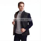 Wholesale European Clothing Softshell Jacket Cashmere Wool Coat Parka Men's