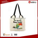 Large promotional canvas tote bag