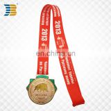custom gold medal with engraving for weight lifting game in Moscow