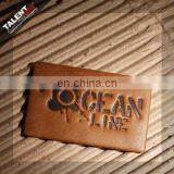 Custom Embossed Split Jeans Leather Tags Label for Apparel thumbnail-6