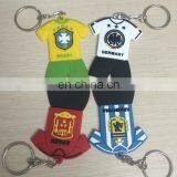 Custom 2D Soft PVC Soccer Team Keychain