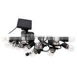 Commercial S14 Led 48ft 15 Sockets Party Edison Bulb Patio Led Solar String Lights for Outdoor Use