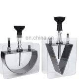 HQP-SY02 HongQiang LED Light Luxury Tobacco Semicircle Acrylic Plastic China Hookah With Light For Shisha thumbnail-2