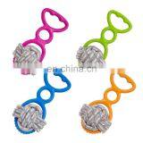 JIANICAT TPR Cotton Rope Chew Pet Dog Ball Toy thumbnail-3