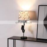 Cute Monkey Shape Resin Base Customized Modern Hotel Nightstand Desk Lamps for Bedroom thumbnail-5