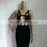 Summer Dress Wholesale High Quality Sey and Elegant Fashion Ladies Cutout Strap Black White Red Blue Evening Party Bandage Dress thumbnail-4