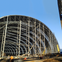 Factory Price Thermal Power Plant Design Construction Building Dome Steel Coal Storage Shed thumbnail-4