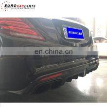 W222 Diffuser Fit for S-class W222 2014-2016y S63/S65 to B-style Plastic S63 Diffuser With Exhaust Tips thumbnail-4