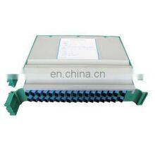 1U 19' SC 1*64 Rack-Mounted PLC Optical Splitter Single Mode SC LC UPC Fiber Optic PLC Splitter Rack-mount Module thumbnail-2