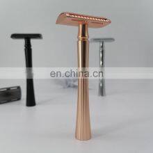 Professional Factory Adjustable Double Edge Best Shaving Custom Deluxe Mens 3 Blade Reusable Razor thumbnail-5