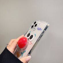 2022 New Cartoon Clown Red Nose Bracket I Phone 11 Pro Max For Apple 12/13/7/8P Max Girly X XR XS PU Mobile Phone Cover thumbnail-5