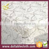 Populer Damask Grain in Clear Pvc Transfer Tablecloth
