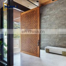 High Quality Luxury Wooden  Doors For House Modern Solid Wooden Entry Pivot Doors Exterior