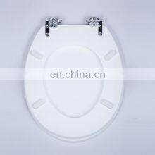 Polyresin Glitter Zinc Alloy Hinge Round Toilet Seat Polyresin Toilet Seat Toilet Glittery thumbnail-2