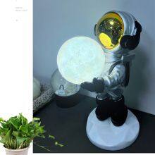 Astronaut Statue Creative Gift Moon Lamps Resin Home Decor Led Table Lamp Astronaut Lamp Night Light for Kids thumbnail-5