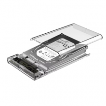 2.5 Inch Transparent HDD SSD Case With USB 3.0 Type C External Laptop SATA Hard Drive Disk Enclosure thumbnail-3