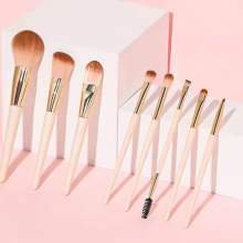 Wholesale Promotional Price Set of Cosmetic 8pcs Makeup Brushes With Luxury Paper Gift Box for Face Eye Beauty Custom Logo thumbnail-4