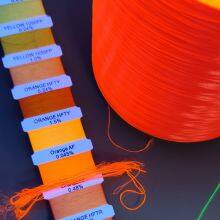 Fluorescent Colors Polyester Dope Dyed Yarn DTY 100D 150D 300D EN ISO 20471
