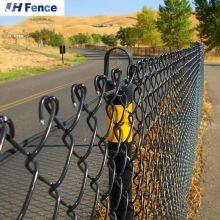 Easily Assembled 100 ft Used Industry Chain Link Wire Fence Galvanized Pvc Black Coated Diamond Security Fence Cyclone Wire Mesh thumbnail-4