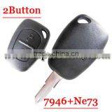 Best Quality 2 Button Remote Control With NE73 Blade PCf7946 Chip for Renault thumbnail-1